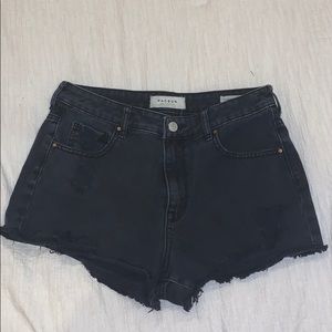 Black Pacsun High Rise Festival Shorts